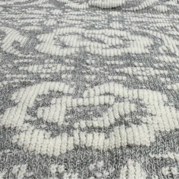 Vintage Jolie Raised Floral Knit Sweater USA Made - Picture 5 of 10